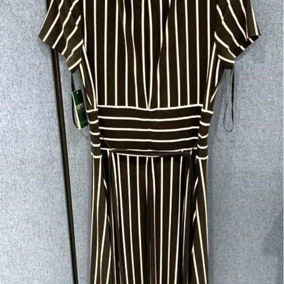 NWT Ralph Lauren black/white striped dress size 6 - Picture 4 of 6